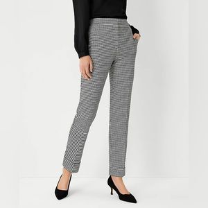 Ann Taylor High Waist Everyday Ankle Pant in Houndstooth